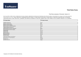 4.3.0 Third Party License Files