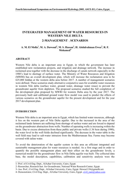 A Three-Dimensional, Numerical Groundwater Flow Model of The