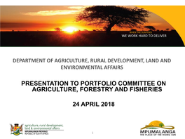 Mpumalanga Department of Agriculture, Rural Development