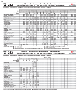 343 Gesamtverkehr Linien 343 Und 345: Idar-Oberstein - Bruchweiler