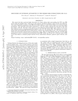 Discovery of Extreme Asymmetry in the Debris Disk Surrounding HD 15115