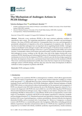 The Mechanism of Androgen Actions in PCOS Etiology