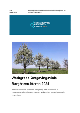 Werkgroep Omgevingsvisie Borgharen-Itteren 2025