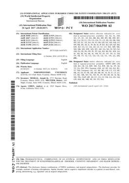 WO 2017/066590 Al 20 April 2017 (20.04.2017) P O P CT