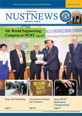 NUSTNEWS Volume IV / Issue IX