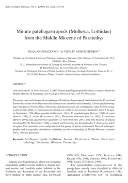 From the Middle Miocene of Paratethys