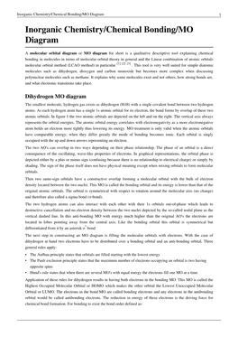 Inorganic Chemistry/Chemical Bonding/MO Diagram 1