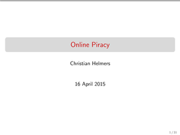 Online Piracy