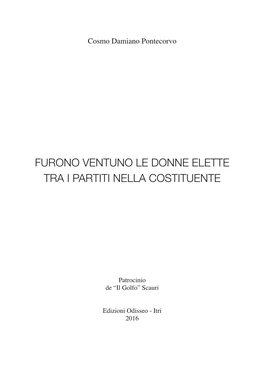 Le Donne Alla Costituente