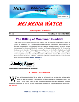 Mei Media Watch