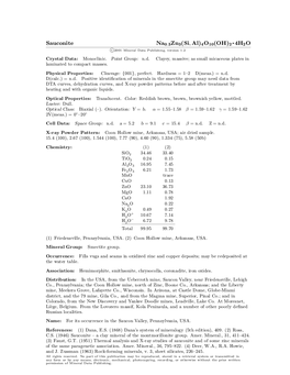 Sauconite Na0.3Zn3(Si,Al)4O10(OH)2² 4H2O