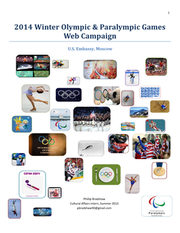 2014 Winter Olympic & Paralympic Games Web Campaign