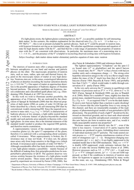 Arxiv:Astro-Ph/0010112 V2 10 Apr 2001