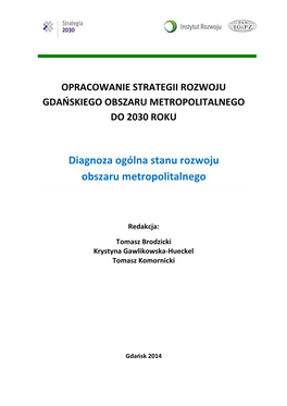 Diagnoza Ogólna Stanu Rozwoju Obszaru Metropolitalnego