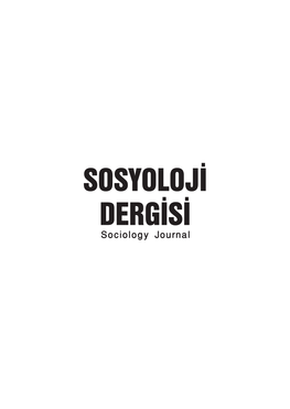 Sosyoloji Dergisi