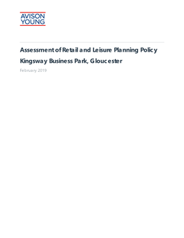 Assessment of Retail and Leisure Planning Policy Kingsway Business Park, Gloucester