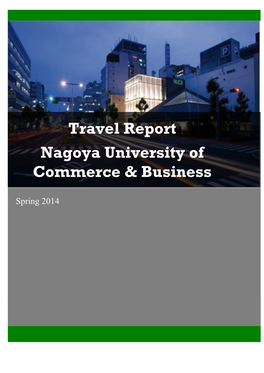 Travel Report Nagoya University of Commerce & Business