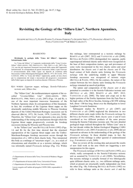 Revisiting the Geology of the “Sillaro Line”, Northern Apennines, Italy