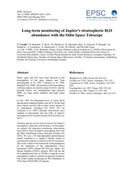 Long-Term Monitoring of Jupiter's Stratospheric H2O Abundance with the Odin Space Telescope