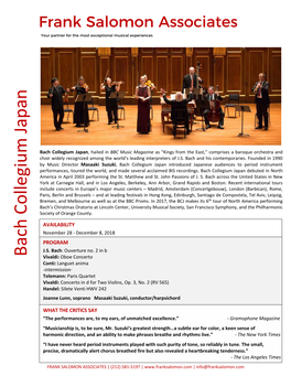 Bach Collegium Japan