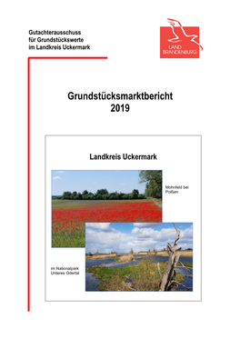 Grundstücksmarktbericht 2019 Für Den Landkreis Uckermark