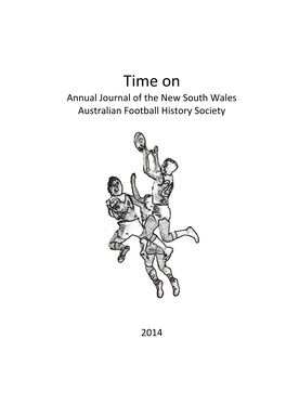 Time on Annual Journal of the New South Wales Australian Football History Society