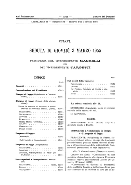 SEDUTA DI Giovedl 3 MARZO 1955