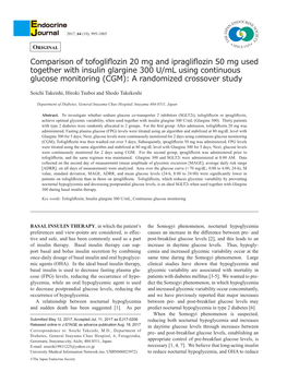 Comparison of Tofogliflozin 20 Mg and Ipragliflozin 50 Mg Used Together