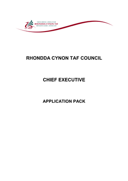 Rhondda Cynon Taf Council Chief Executive