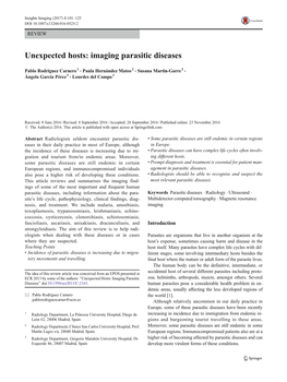 Imaging Parasitic Diseases