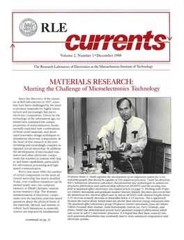 RLE Currents | December 1988 (8.9Mb PDF)