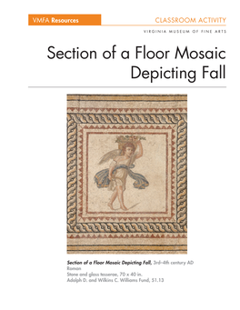 Section of a Floor Mosaic Depicting Fall