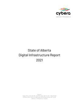 State of Alberta Digital Infrastructure Report 2021