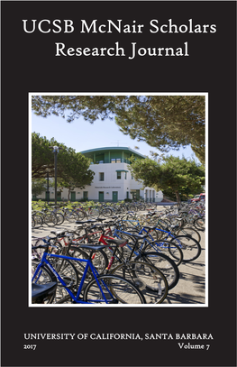 UCSB Mcnair Scholars Research Journal