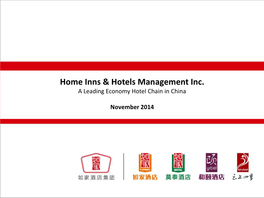 Home Inns & Hotels Management Inc