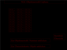 Übersicht NGC-Objektauswahl Cepheus Zur Übersichtskarte
