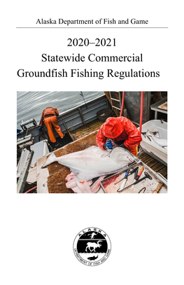 2020-2021 Statewide Commercial Groundfish Fishing Regulations