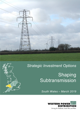 Shaping Subtransmission South Wales 2019