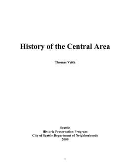 History of the Central Area