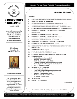 Director's Bulletin