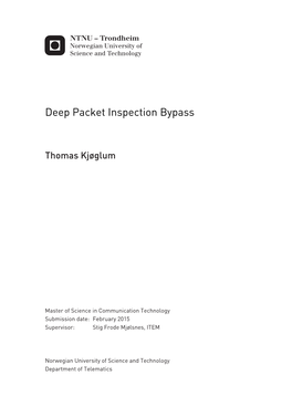 Deep Packet Inspection Bypass