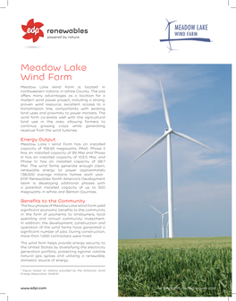 Meadow Lake Wind Farm