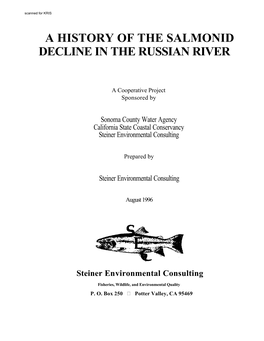 A History of the Salmonid Decline in the Russian River