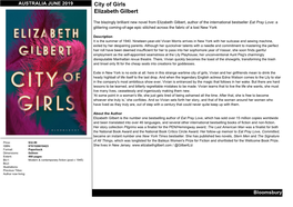 City of Girls Elizabeth Gilbert