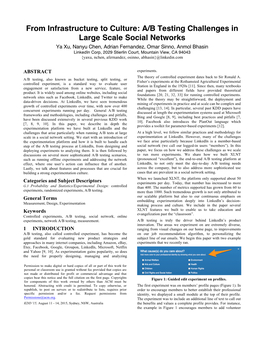 A/B Testing Challenges in Large Scale Social Networks