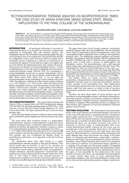 Tectonostratigraphic Terrane Analysis on Neoproterozoic Times