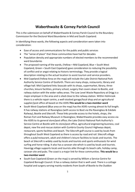 Waberthwaite & Corney Parish Council