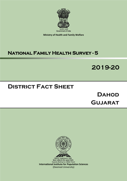 District Fact Sheet Dahod Gujarat