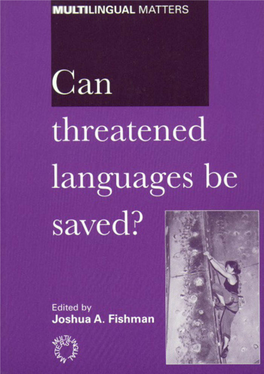 Can Threatened Languages Be Saved? Reversing Language Shift, Revisited: a 21St Century Perspective