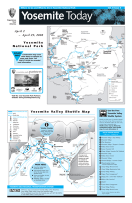 Yosemite Valley Shuttle Map Use the Free Yosemite Valley Shuttle System